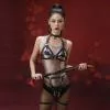 Сбруя со страпоном LOCKINK SEVANDA Queen Sheba Set with Golden Dildo