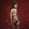 Сбруя со страпоном LOCKINK SEVANDA Queen Sheba Set with Golden Dildo