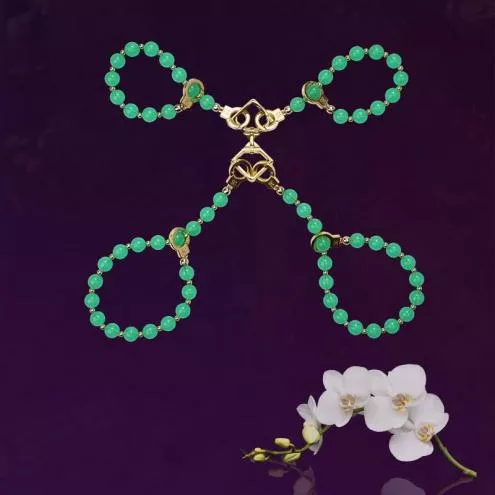 Нефритові наручники та поножі LOCKINK Jade Handcuffs Anklecuffs