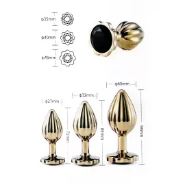 Набор анальных пробок LOCKINK YEAHWOW Nympho Butt Plug Set - 2