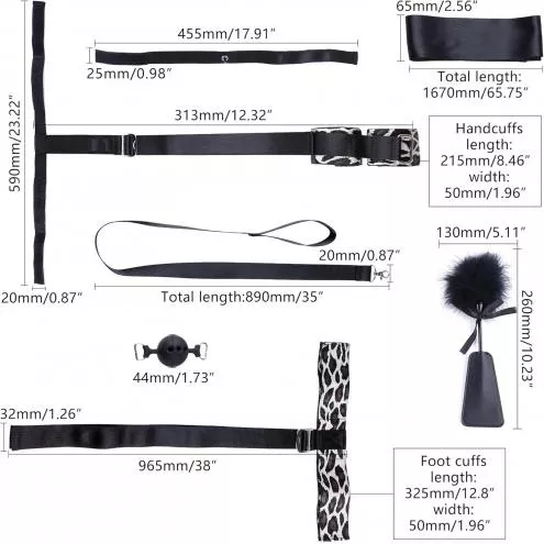 БДСМ-набор LOCKINK YEAHWOW Armbinder Restraint Set Black