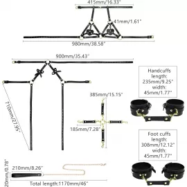 БДСМ-набір LOCKINK YEAHWOW Forced Nadu pose correction set - 5