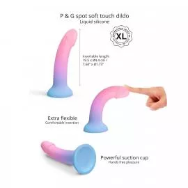 Дилдо с цветным градиентом Love To Love DILDOLLS - UTOPIA XL ультрамягкий - 4