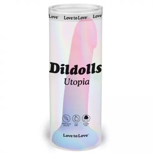 Дилдо з кольоровим градієнтом Love To Love DILDOLLS - UTOPIA XL ультрам'який