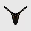 Трусики для страпону Strap-On-Me Leatherette Harness Fabulous - One Size - Black Glossy