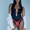 Трусики для страпону Strap-On-Me Leatherette Harness Fabulous - One Size - Red Glossy