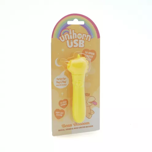 Вібратор-єдиноріжка Unihorn USB Bullet – Bean Blossom, віброкуля, USB-зарядка, 10 режимів
