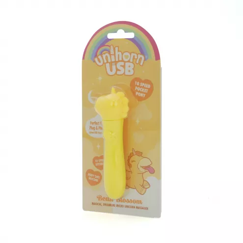 Вібратор-єдиноріжка Unihorn USB Bullet – Bean Blossom, віброкуля, USB-зарядка, 10 режимів
