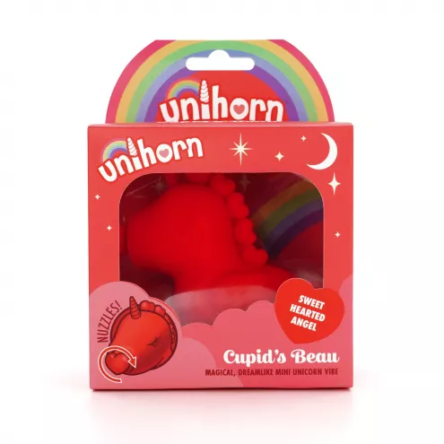 Вібратор-єдиноріжка Unihorn – Cupids Beau, масажувальний язичок-сердечко
