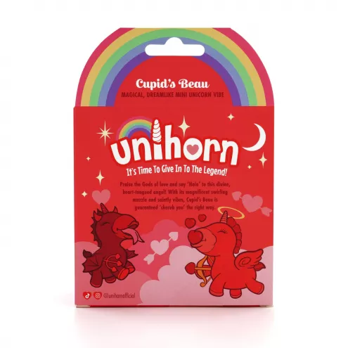 Вібратор-єдиноріжка Unihorn – Cupids Beau, масажувальний язичок-сердечко