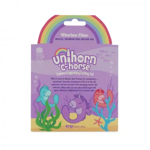 Вибратор-единорожка Unihorn – C Horse – Marina Lilac, вагинально-клиторальная стимуляция, 2 мотора по 10 режимов