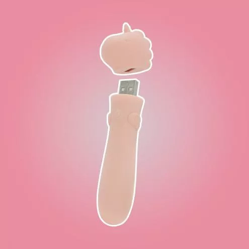 Вібратор-єдиноріжка Unihorn USB Bullet – Heart Throb, віброкуля, USB-зарядка, 10 режимів