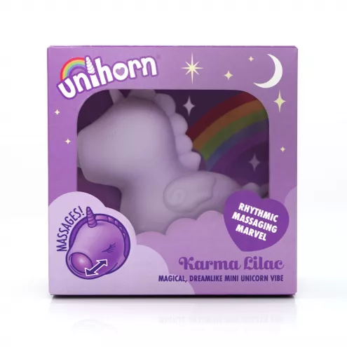 Вибратор-единорожка Unihorn – Karma Lilac, с пульсацией