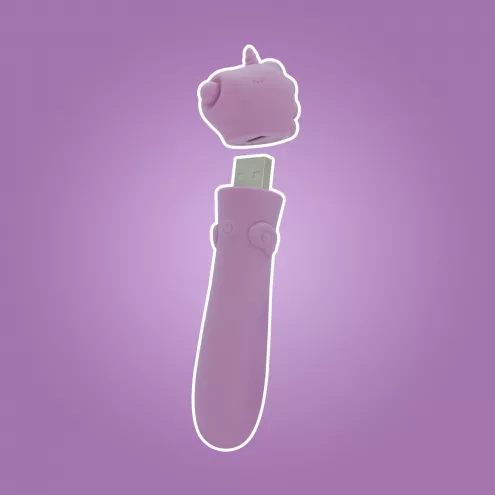 Вибратор-единорожка Unihorn USB Bullet – Karma Lilac, вибропуля, USB-зарядка, 10 режимов