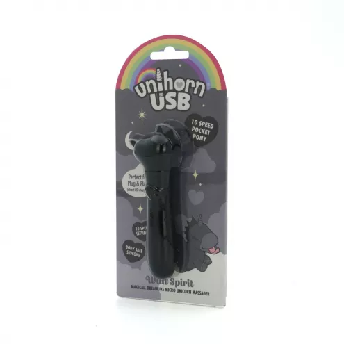 Вібратор-єдиноріжка Unihorn USB Bullet – Wild Spirit, віброкуля, USB-зарядка, 10 режимів