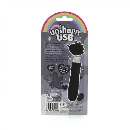 Вібратор-єдиноріжка Unihorn USB Bullet – Wild Spirit, віброкуля, USB-зарядка, 10 режимів