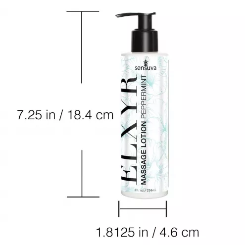 Лосьйон для масажу ніг та ступень Sensuva ELXYR Massage Lotion Peppermint (236 мл)