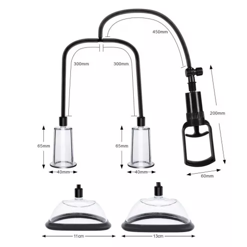 Вакуумная помпа для груди и сосков Men Powerup Passion Pump