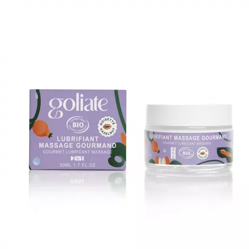 Масажна олія-лубрикант з ароматом та смаком фундуку Goliate Couple Gourmand Noisette 50 мл