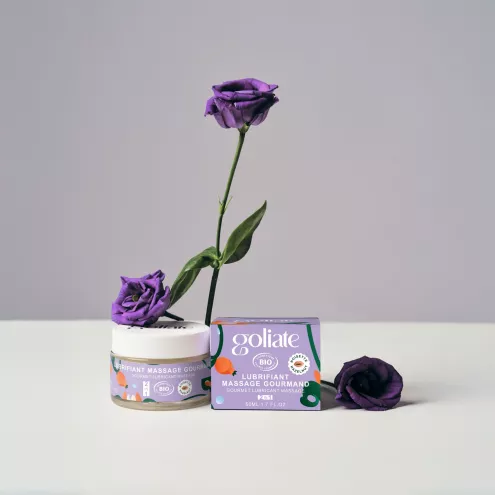 Масажна олія-лубрикант з ароматом та смаком фундуку Goliate Couple Gourmand Noisette 50 мл