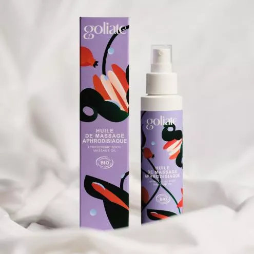 Масажна олія Goliate Huile De Massage Aphrodisiaque 100 мл, органічна, зігріваючий ефект