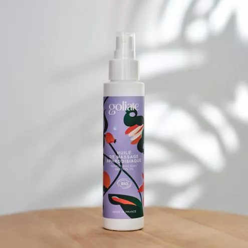 Масажна олія Goliate Huile De Massage Aphrodisiaque 100 мл, органічна, зігріваючий ефект