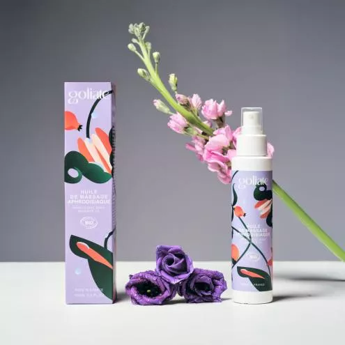 Масажна олія Goliate Huile De Massage Aphrodisiaque 100 мл, органічна, зігріваючий ефект