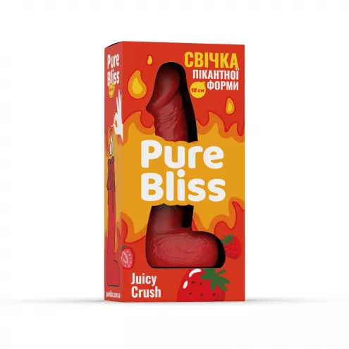 Ароматная свеча пикантной формы Pure Bliss Red Juicy Crush (Ягодный взрыв) 18 см