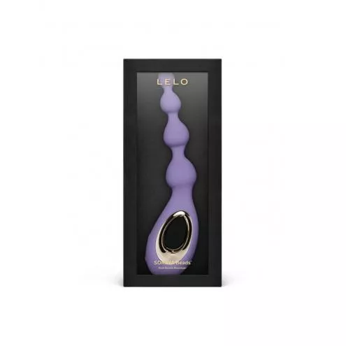 Анальне намисто з вібрацією LELO Soraya Beads Violet Dusk, різний діаметр намистин, 8 режимів