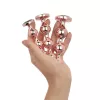 Набор анальных игрушек Rosy Gold - Metal Butt Plug Set 3 Pieces