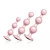 Набор анальных игрушек Rosy Gold - Metal Butt Plug Set 3 Pieces
