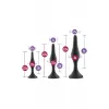 Набор анальных пробок Blush Luxe Beginner Plug Kit Black