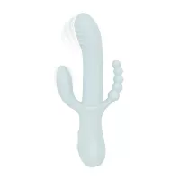 Вібратор-кролик Good Vibes Only - SAGE Triple Stimulation Vibe Soft Silicone - Blue