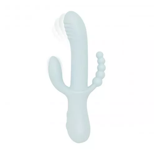 Вібратор-кролик Good Vibes Only - SAGE Triple Stimulation Vibe Soft Silicone - Blue