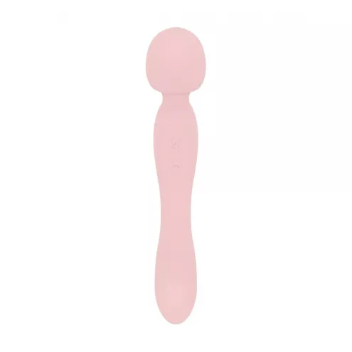 Вібромасажер Good Vibes Only - SIMI Double-Sided Wand Vibrator Soft Silicone - Pink
