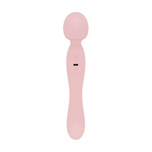 Вібромасажер Good Vibes Only - SIMI Double-Sided Wand Vibrator Soft Silicone - Pink