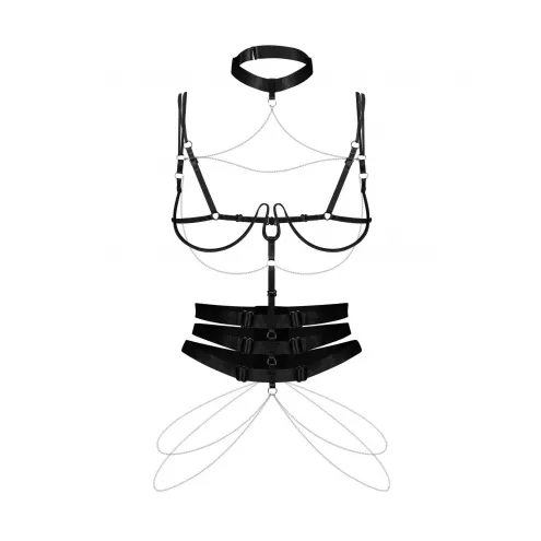 Портупея Obsessive Premisis Black harness S/M/L