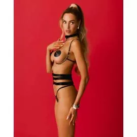 Портупея Obsessive Premisis Black harness S/M/L - 2