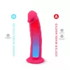 Фаллоимитатор с вибрацией SilexD Henry Vibro Pink (MODEL 2 size 7in) + LRS, диаметр 4,4 см