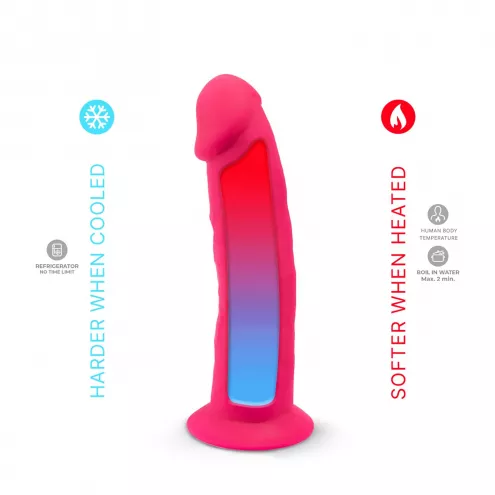 Фаллоимитатор с вибрацией SilexD Henry Vibro Pink (MODEL 2 size 7in) + LRS, диаметр 4,4 см