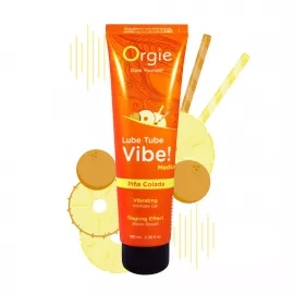 Вібролубрикант Orgie Lube Tube Vibe! Pina Colada 100 мл - 3