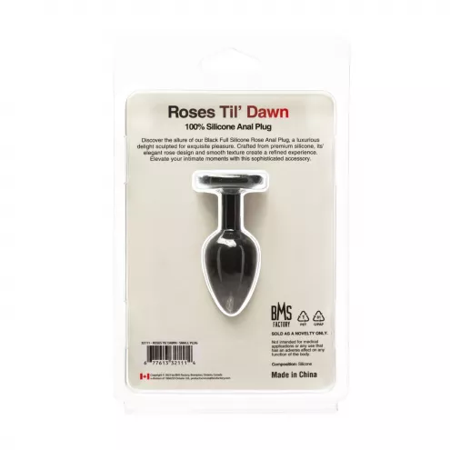 Анальная пробка BMS Roses Til Dawn Silicone Anal Plug Small