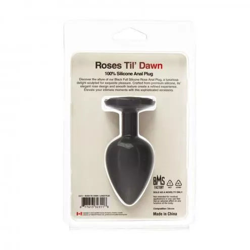 Анальная пробка BMS Roses Til Dawn Silicone Anal Plug Large
