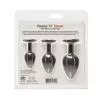 Набор силиконовых анальных пробок BMS Roses Til Dawn Silicone Anal Plug Kit Starter Kit Black