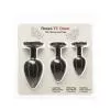 Набор силиконовых анальных пробок BMS Roses Til Dawn Silicone Anal Plug Kit Starter Kit Black