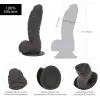 Фалоімітатор ADDICTION Ben 7 Dildo With Balls Black, віброкуля в подарунок