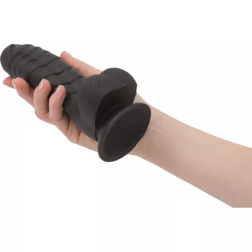 Фалоімітатор ADDICTION Ben 7 Dildo With Balls Black, віброкуля в подарунок