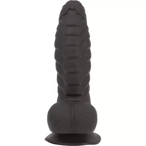 Фалоімітатор ADDICTION Ben 7 Dildo With Balls Black, віброкуля в подарунок