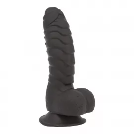 Фаллоимитатор ADDICTION Ben 7 Dildo With Balls Black, вибропуля в подарок - 1