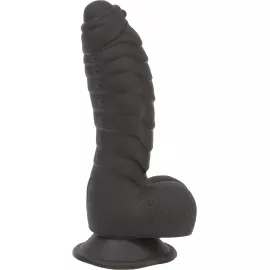 Фаллоимитатор ADDICTION Ben 7 Dildo With Balls Black, вибропуля в подарок - 6